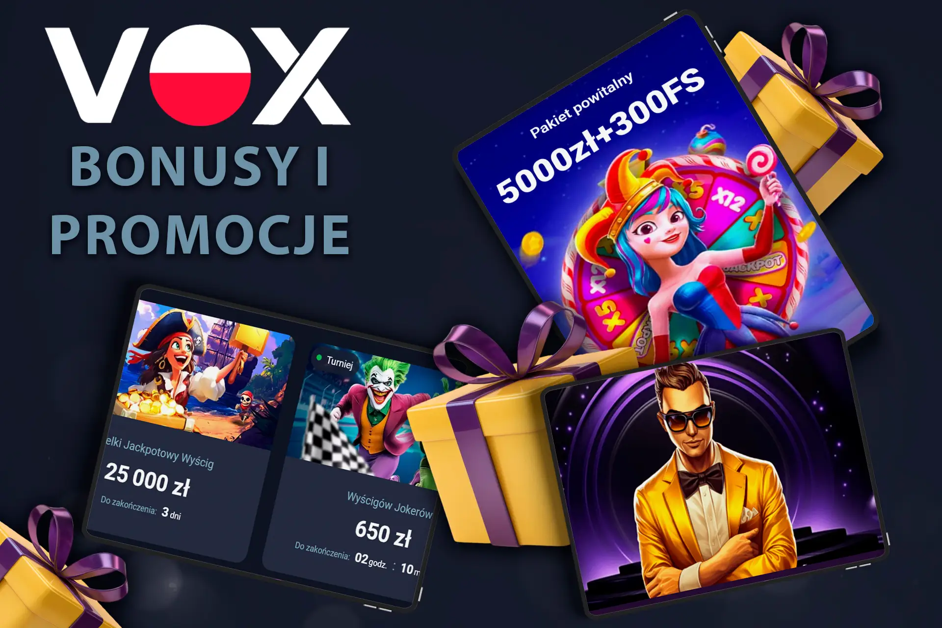 Sprawdź wiele bonusów i promocji w Vox Casino